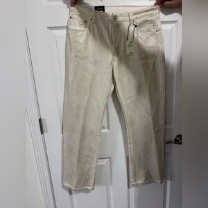 Women’s Levi’s 501 Jeans, white shimmery